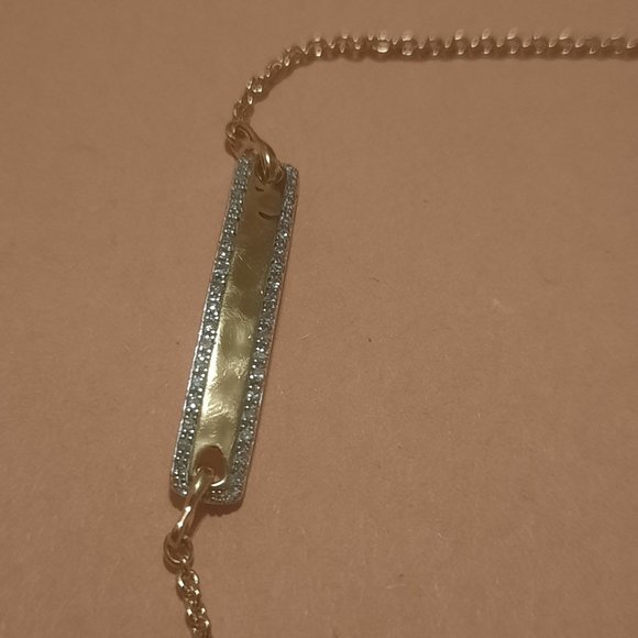 Monica Vinader Havana Bar Diamond Friendship Bracelet - Yellow gold vermeil - Picture 3 of 8